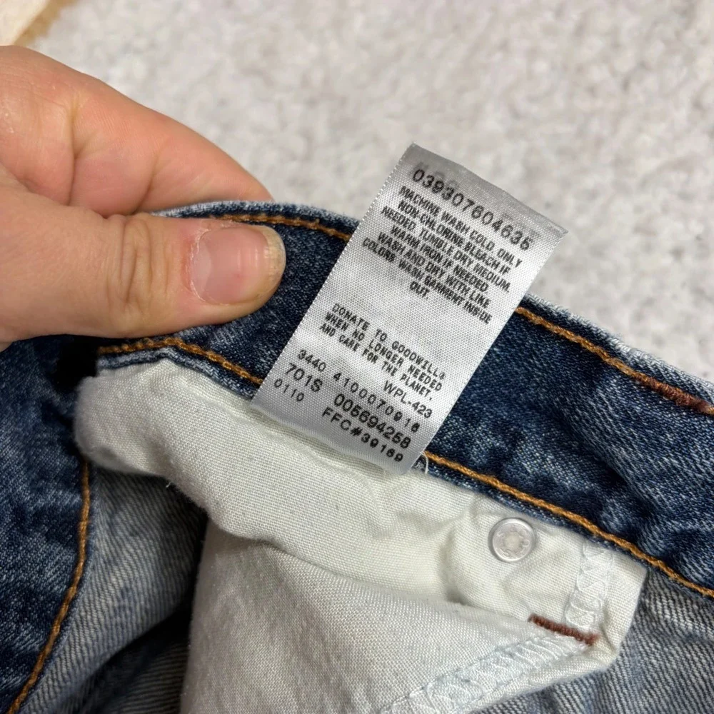 Levis 569 Loose Straight Leg Jeans Mens 36x32 (36x30) Blue Denim Baggy